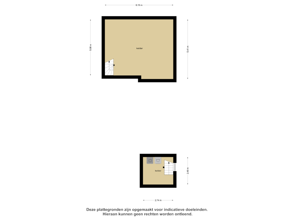 View floorplan of Kelder of Rivierdijk 575