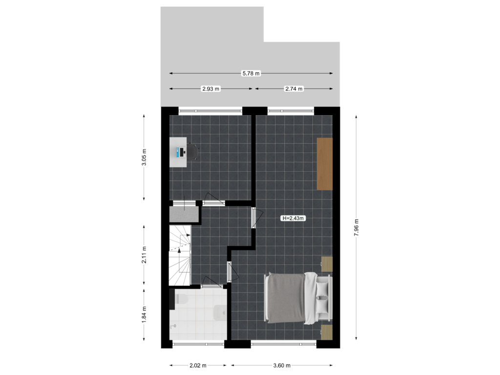 Bekijk plattegrond van Eerste Verdieping van Rietdekkersdreef 10