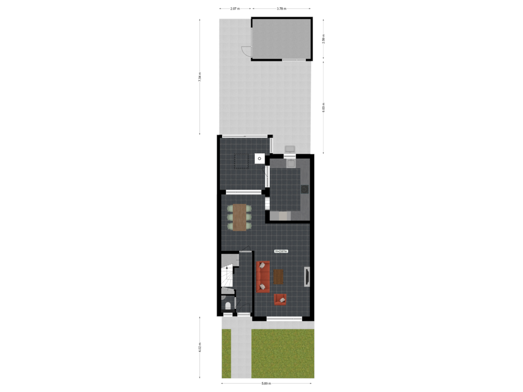 Bekijk plattegrond van Situatie van Rietdekkersdreef 10