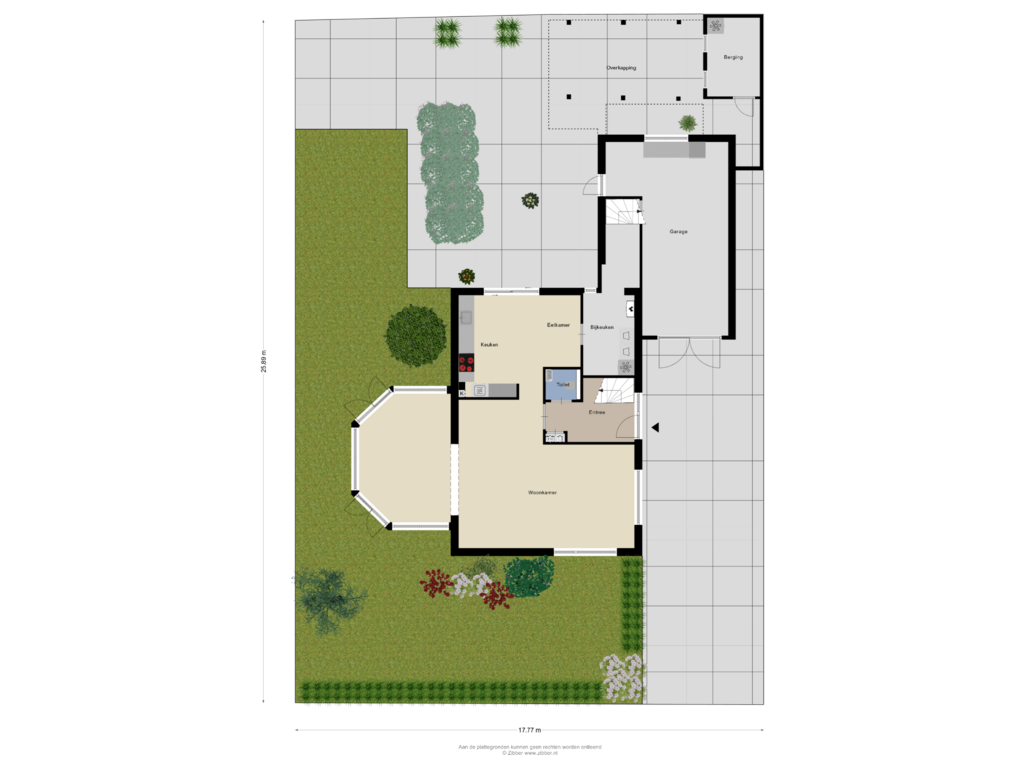 View floorplan of Begane grond_tuin of Beckrypleane 19