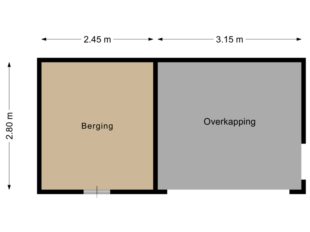 View floorplan of Berging of Sportlaan 41