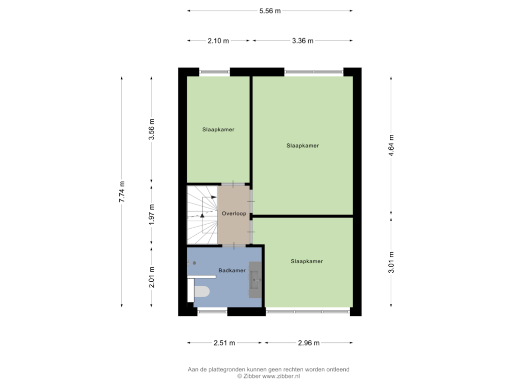 View floorplan of Eerste Verdieping of Hoofdstraat 266