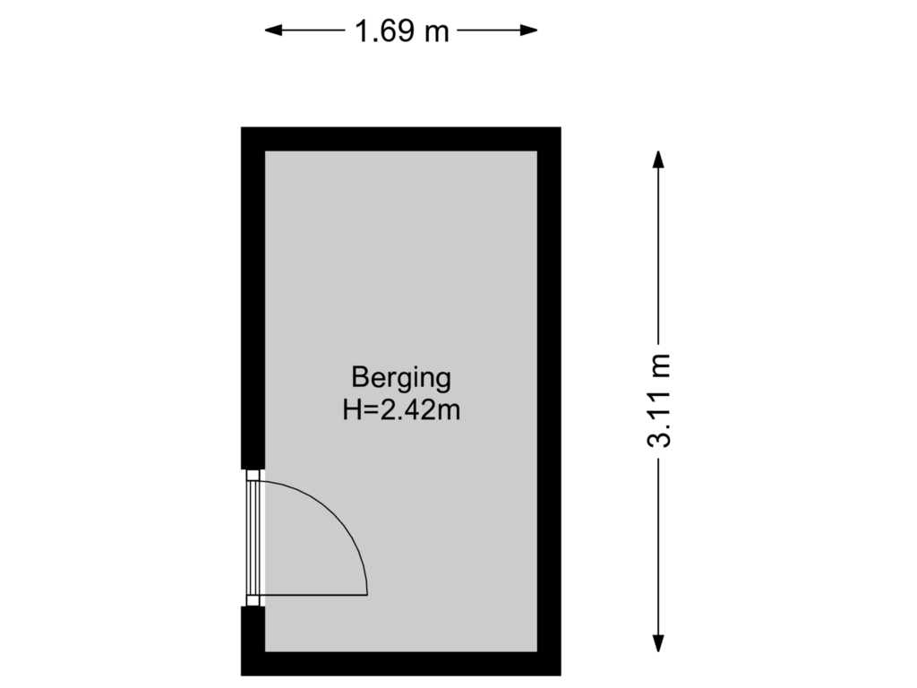 Bekijk plattegrond van Berging van Laat 13