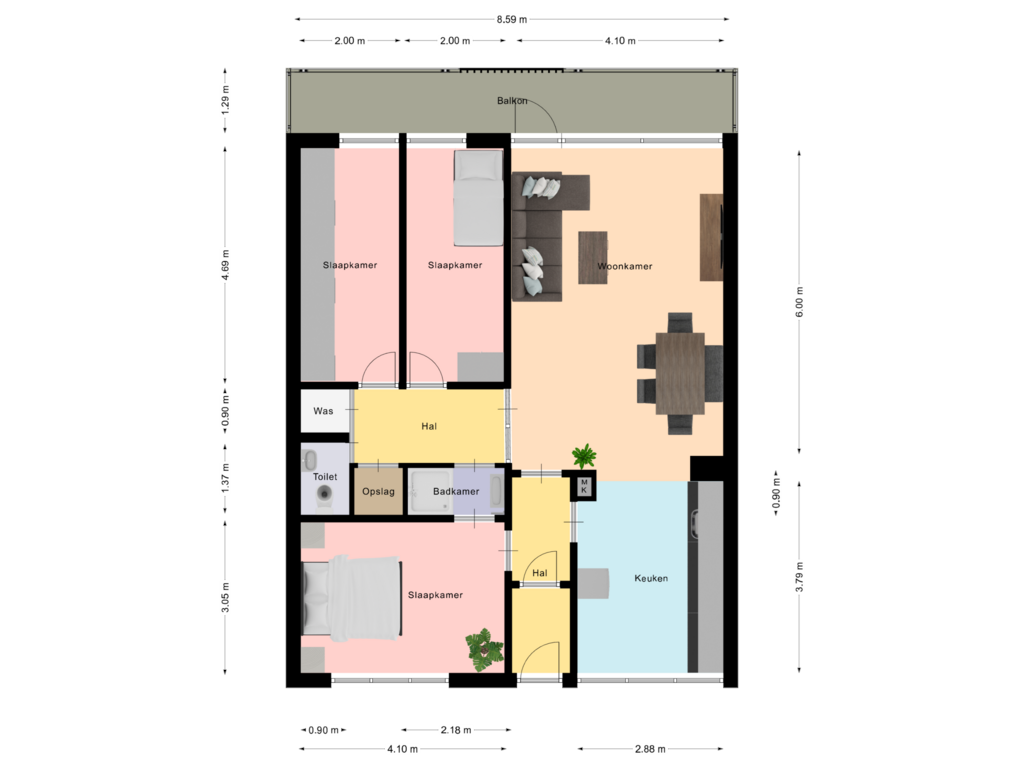 Bekijk plattegrond van Floorplan van Eisenhowerstraat 507