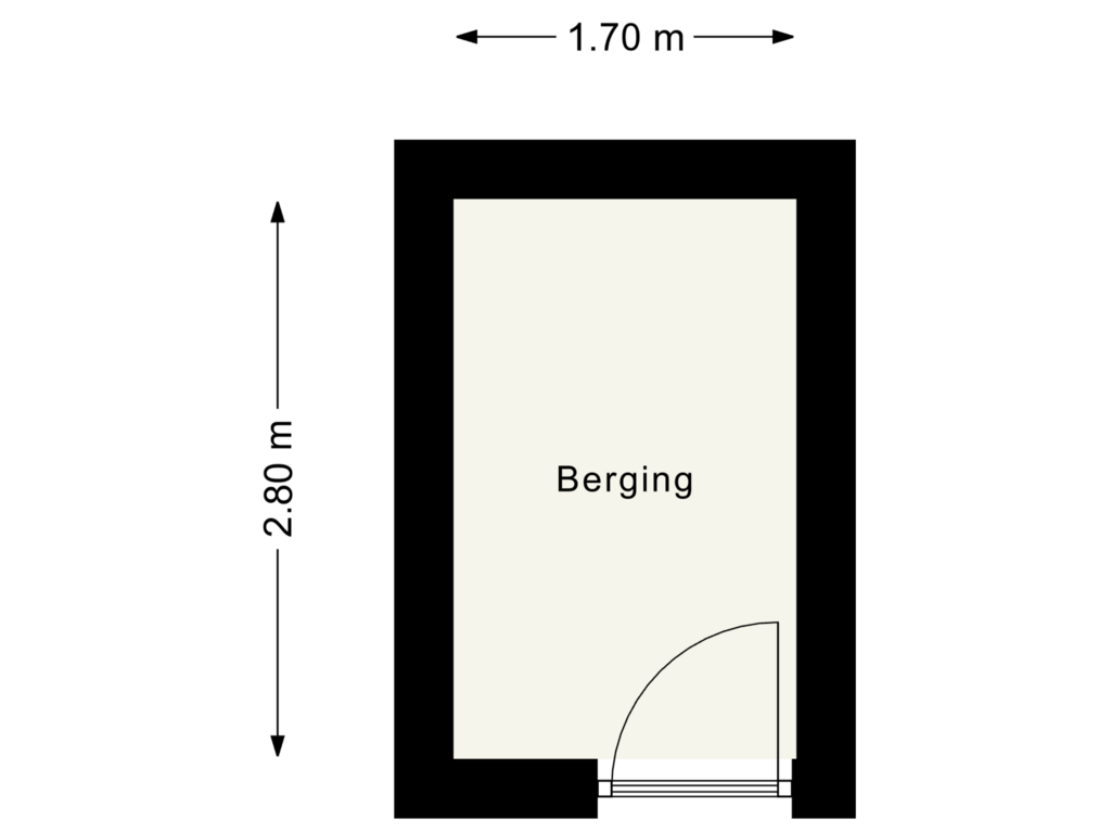 Bekijk plattegrond van Berging van Eisenhowerstraat 507