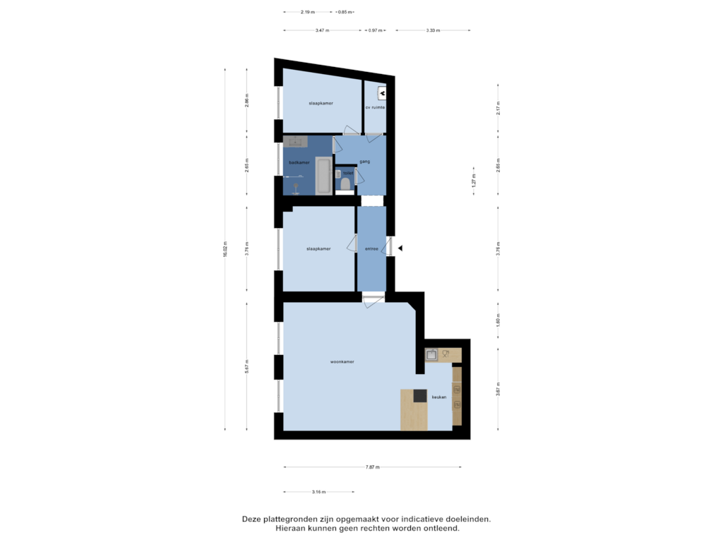 Bekijk plattegrond van Appartement van Wagenaarstraat 12-C