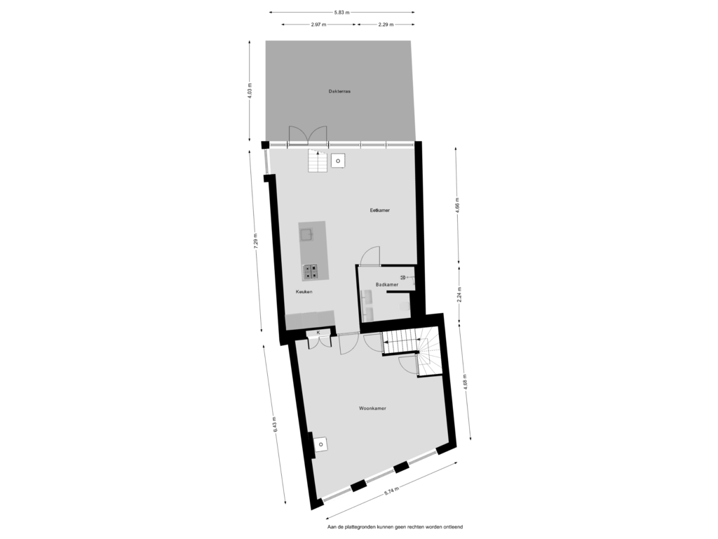 View floorplan of Floor 1 of Heiligeweg 12