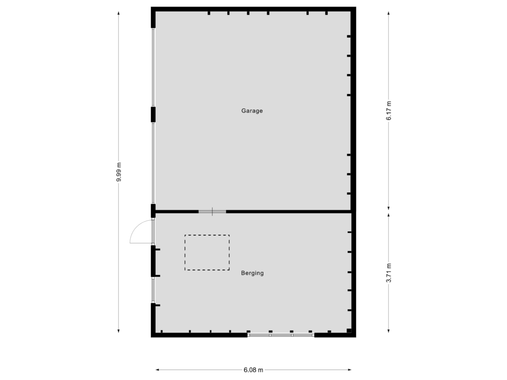 View floorplan of Berging of Weteringdijk 77