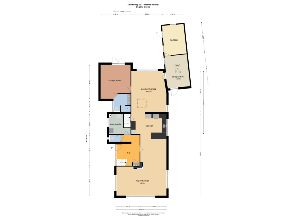 View floorplan of Begane Grond of Zwolseweg 293