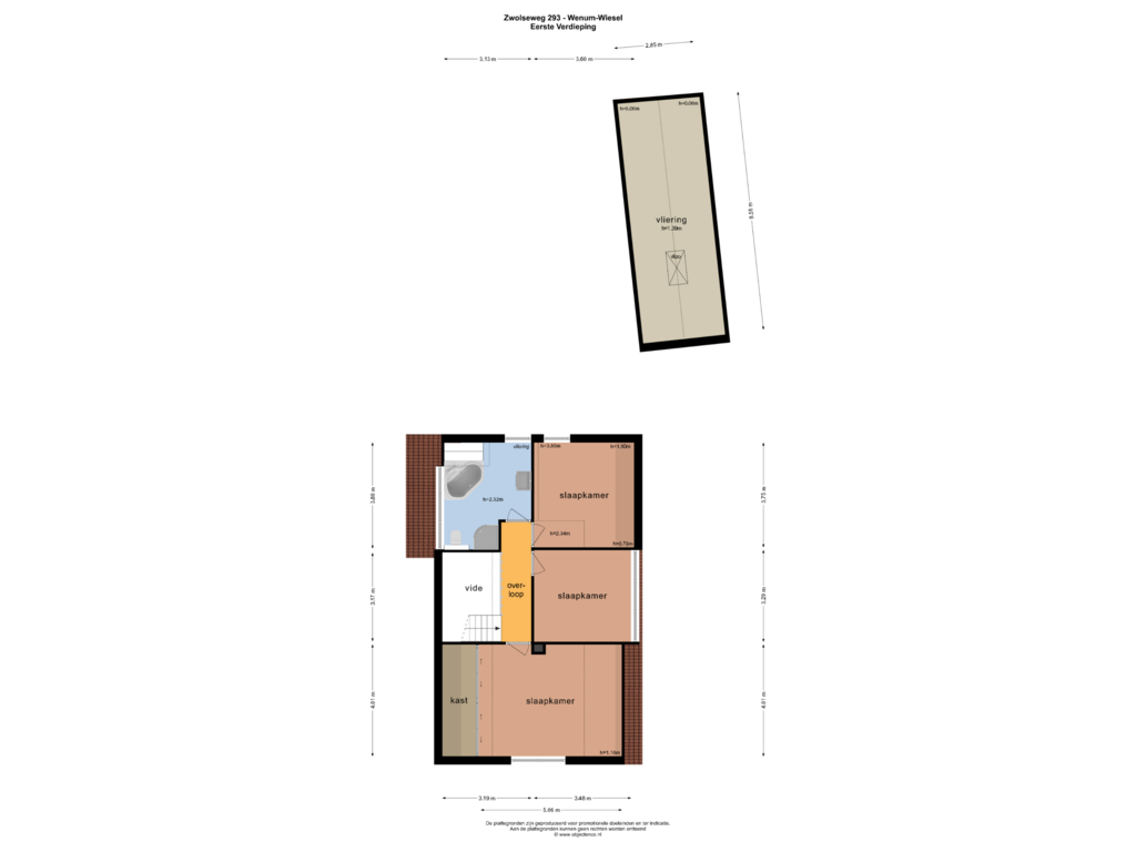 View floorplan of Eerste Verdieping of Zwolseweg 293