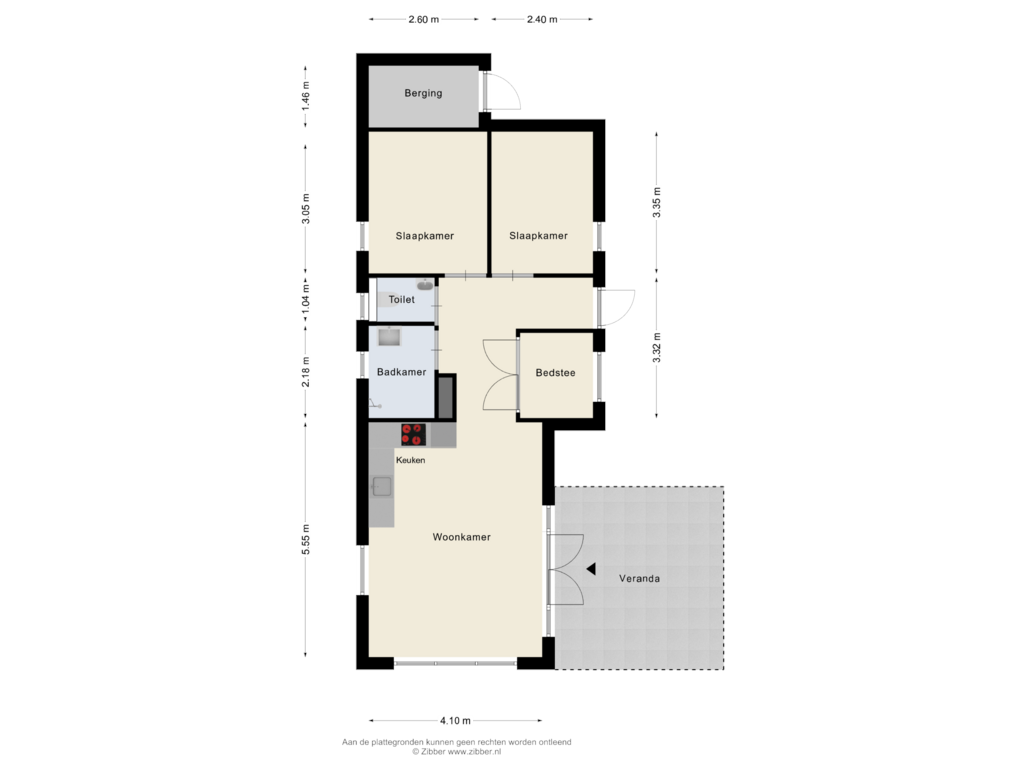 Bekijk plattegrond van Appartement van Bathmenseweg 7-H435