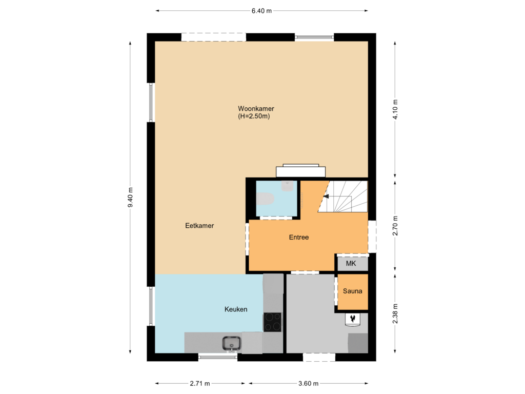 Bekijk plattegrond van First floor van Noorder Sandt 4-17