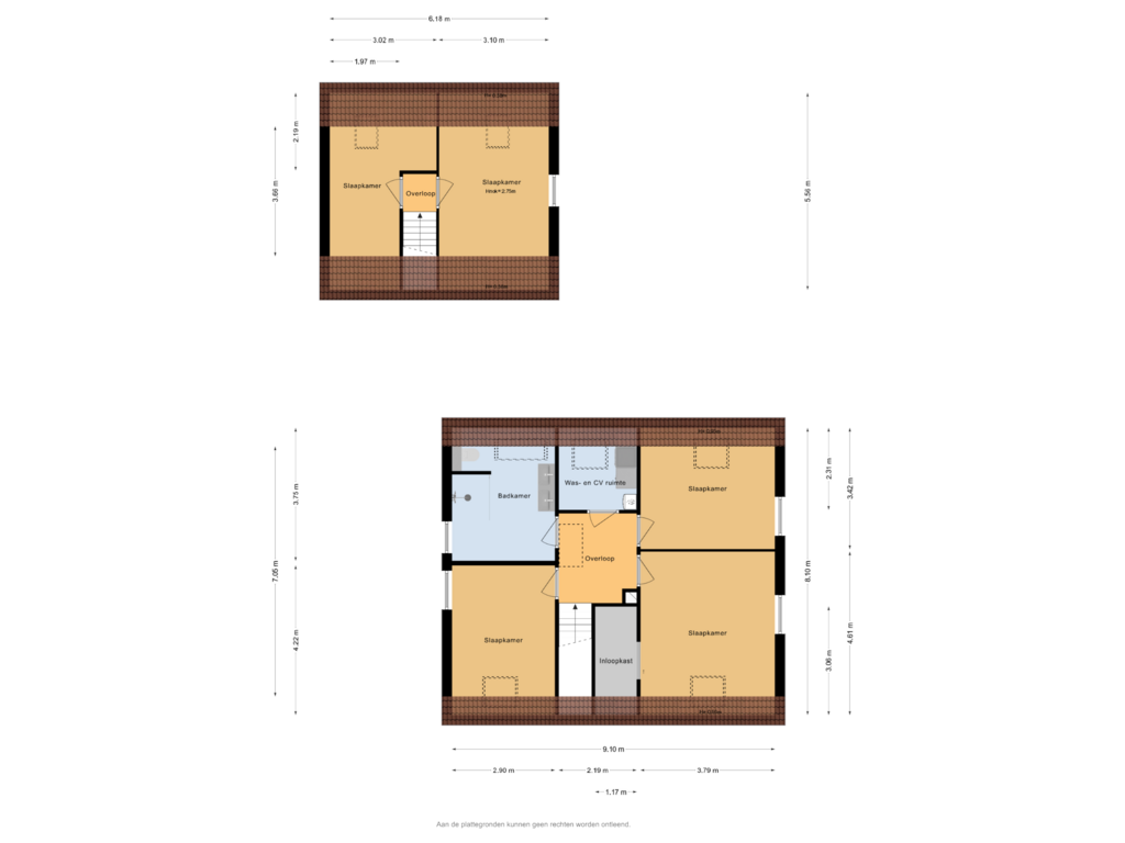 Bekijk plattegrond van 1e Verdieping van Kraatswegje 5