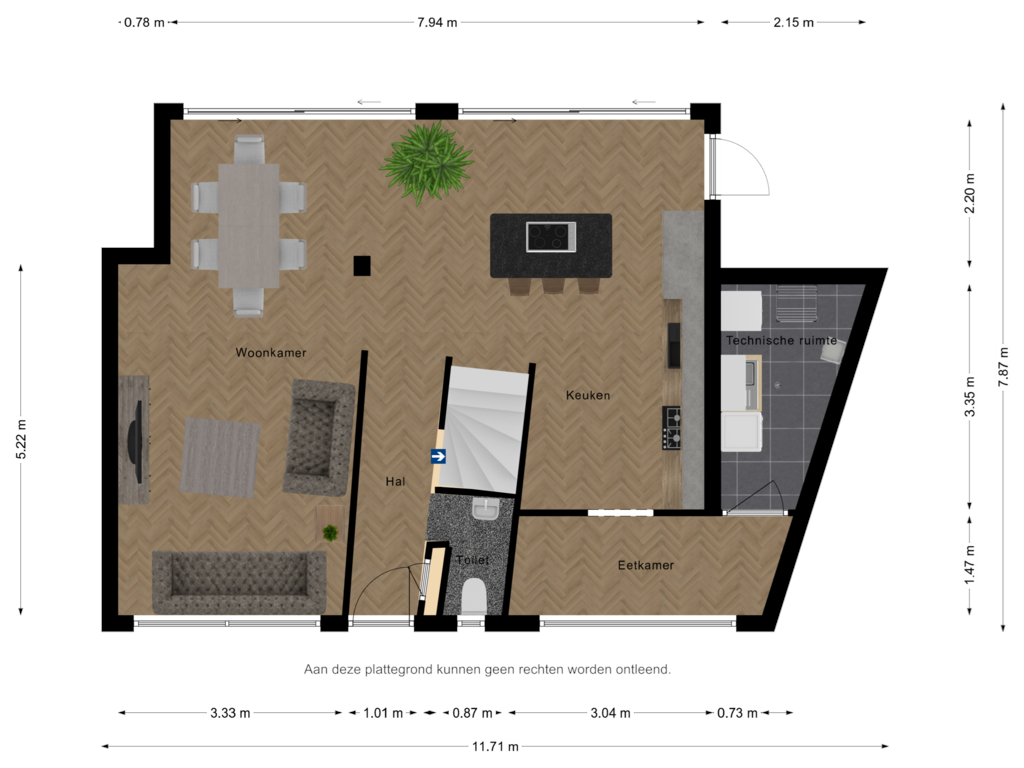 Bekijk plattegrond van BG Brugstraat 1 van Brugstraat 1