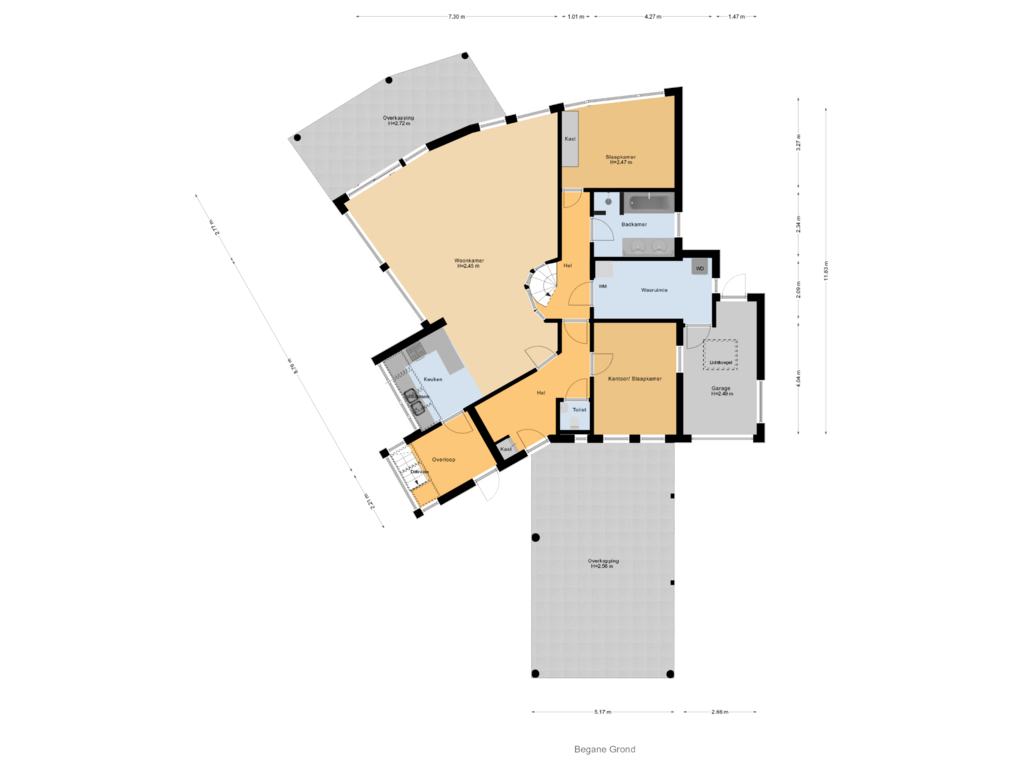 Bekijk plattegrond van Begane Grond van Stullenbaan 29