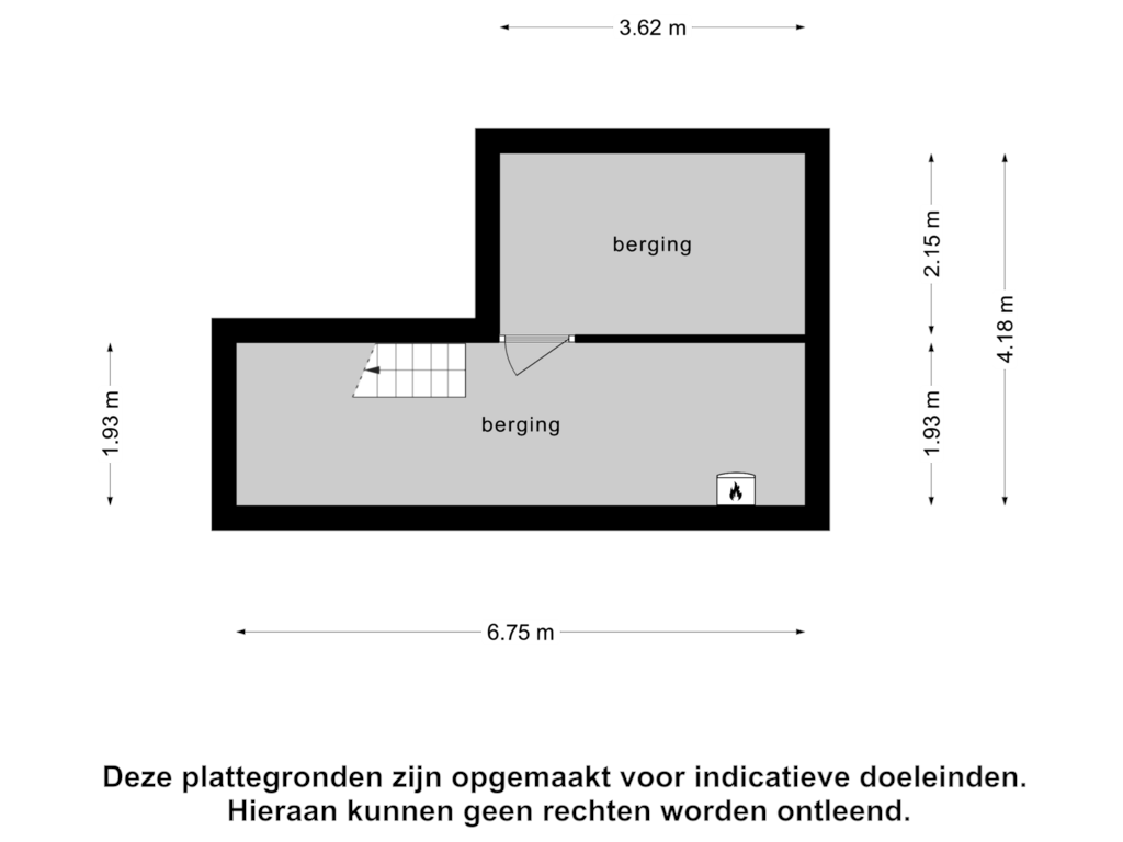 View floorplan of Kelder of Staai 2