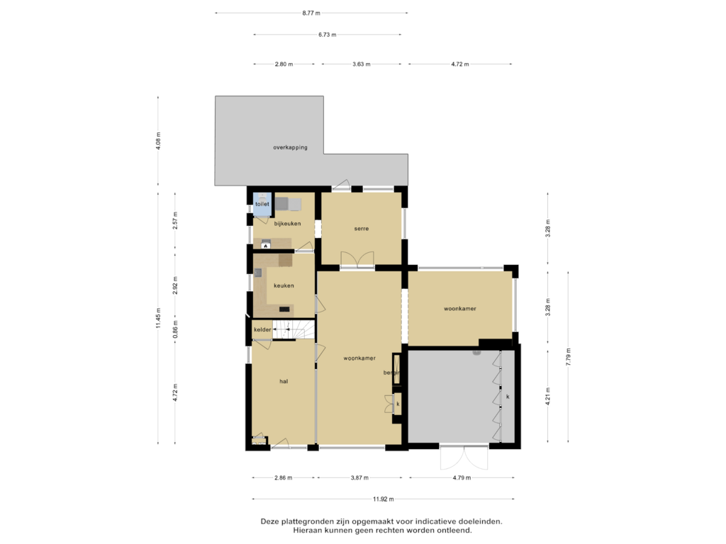 View floorplan of Begane grond of Staai 2