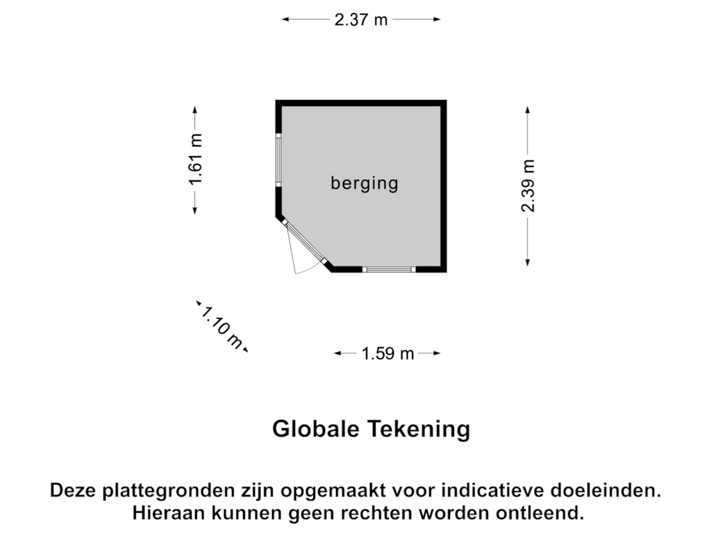 View floorplan of Berging of Harnas 96