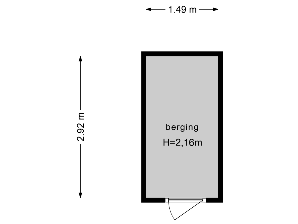 Bekijk plattegrond van Berging van Oeverpad 481