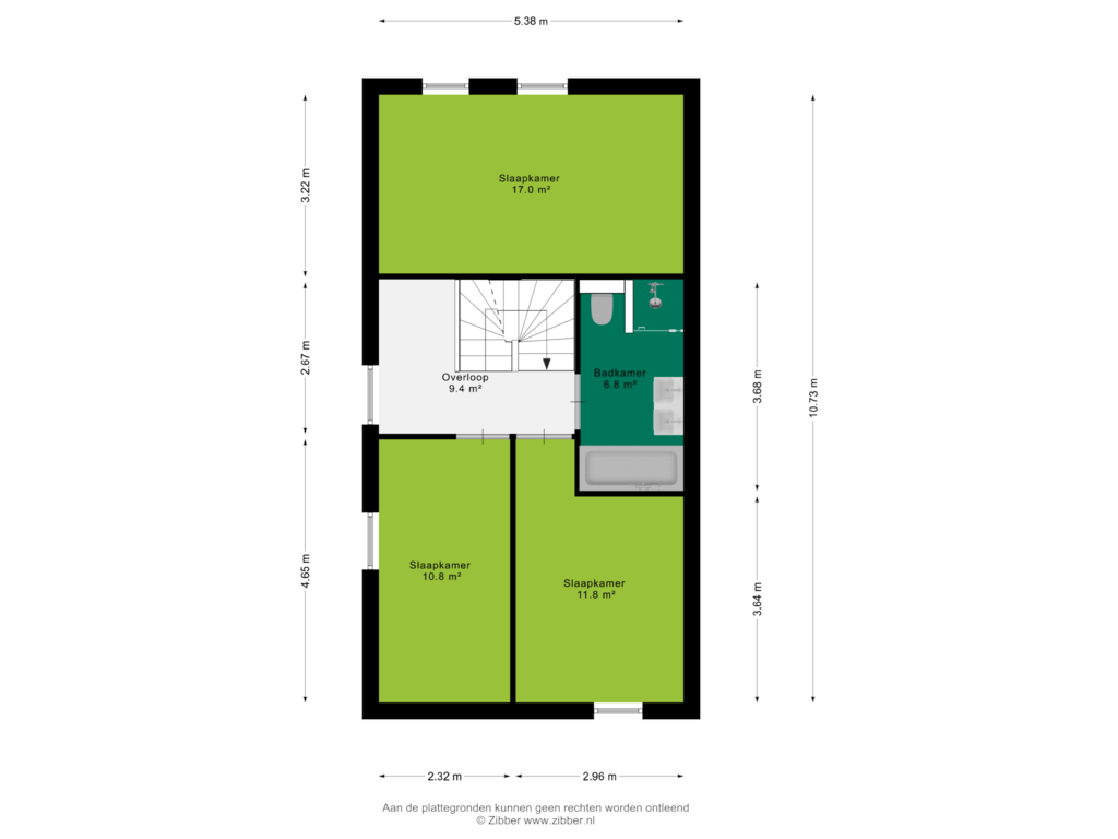 View floorplan of Eerste Verdieping of Het Hout 11