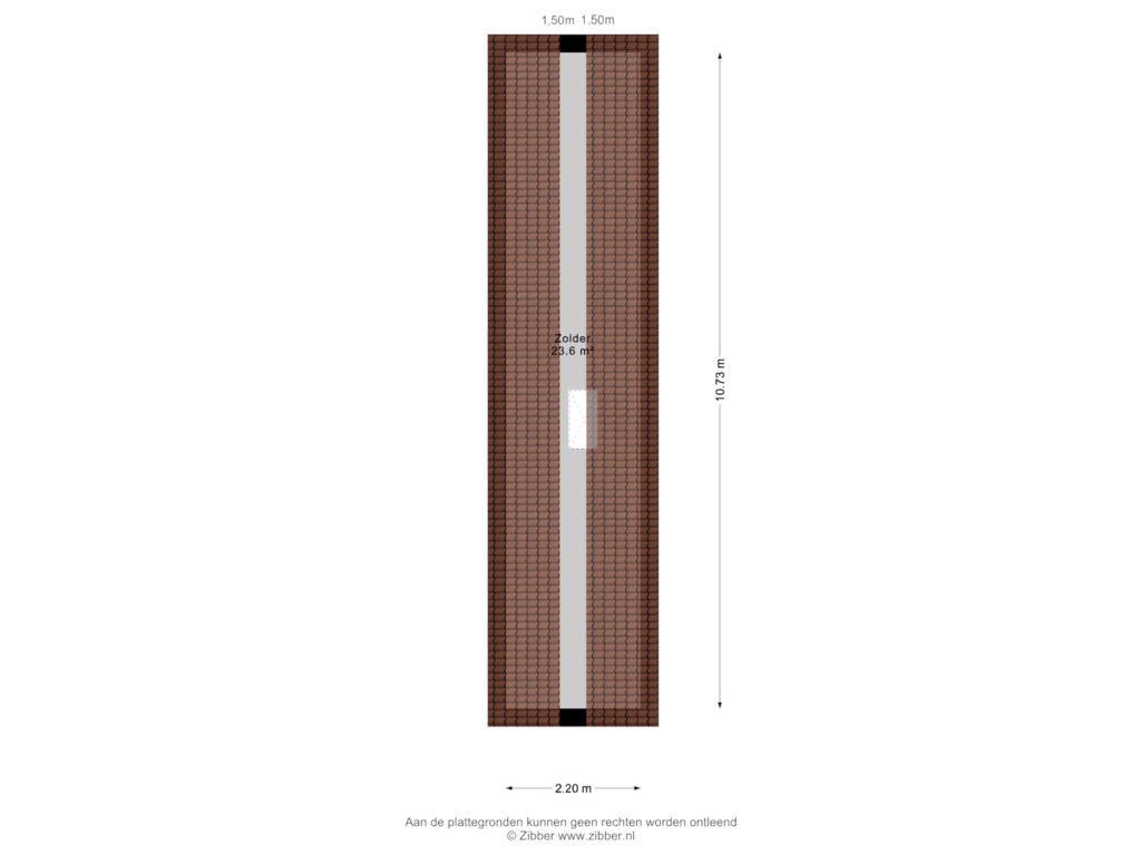 View floorplan of Derde Verdieping of Het Hout 11