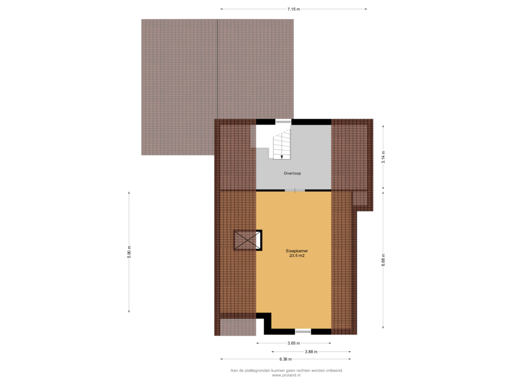 Bekijk plattegrond van 2e Verdieping van Kluinstraat 9