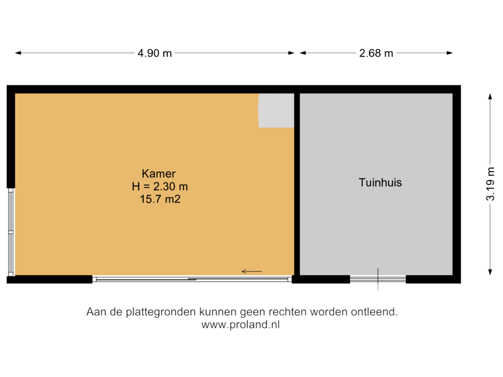 Bekijk plattegrond van Kamer van Kluinstraat 9