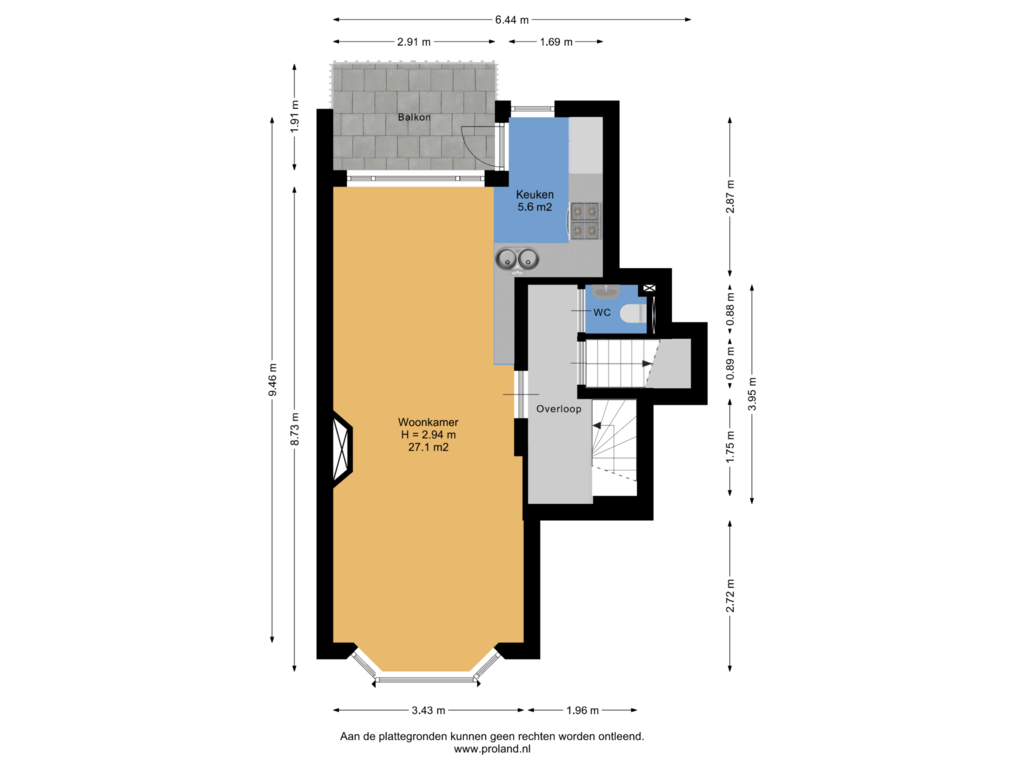 Bekijk plattegrond van 1e Verdieping van Van 't Hoffstraat 37-A