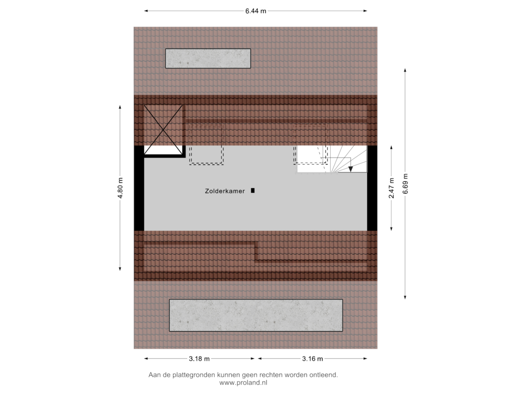 Bekijk plattegrond van 3e Verdieping van Van 't Hoffstraat 37-A