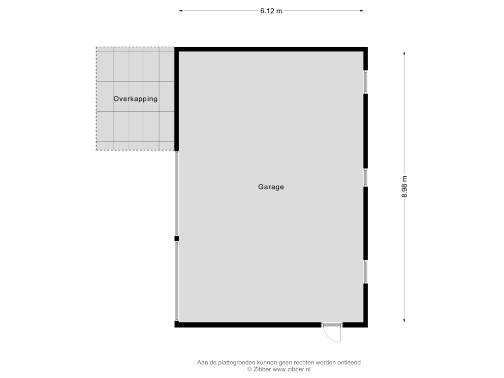 Bekijk plattegrond van Garage van Havendijk 16-15