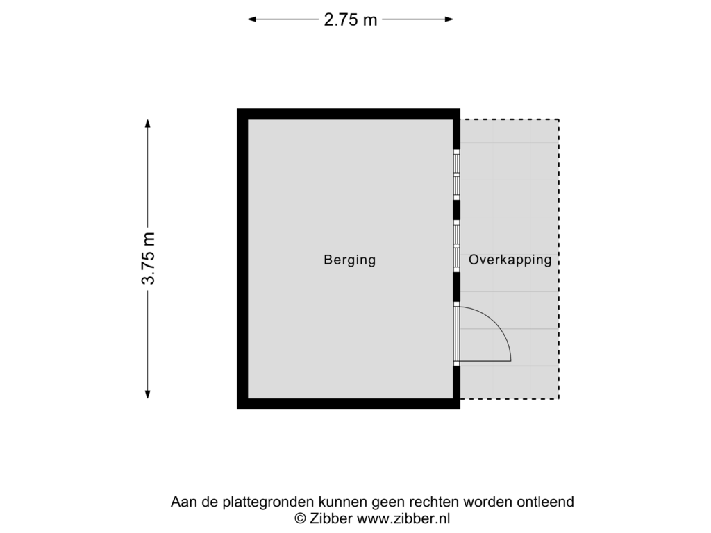 View floorplan of Berging of Falkenburgerf 7