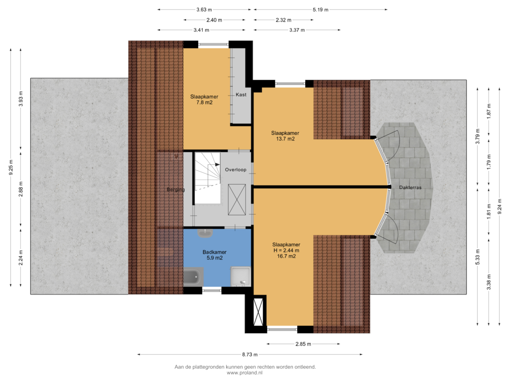 Bekijk plattegrond van 1e Verdieping van Schierstins 23