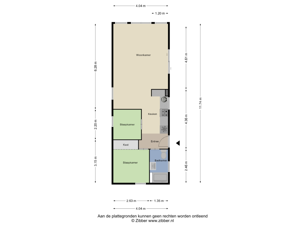 View floorplan of Boerderijchalet of Langwarderdyk 4-11