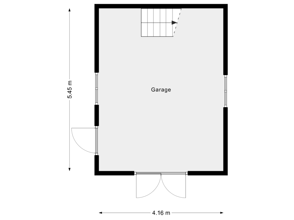 Bekijk plattegrond van Garage van Zuideinde 14