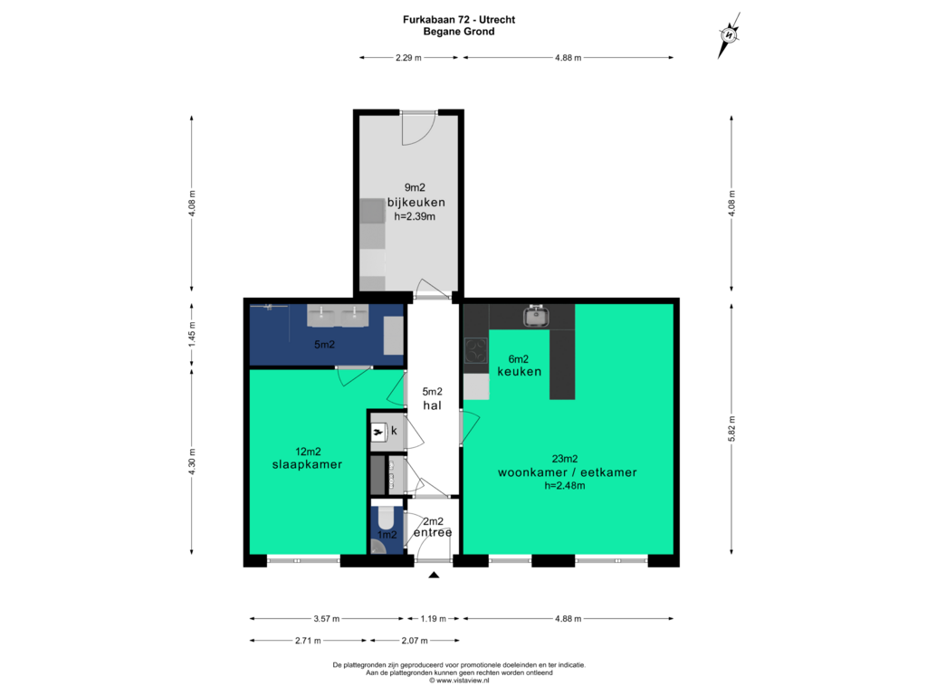 Bekijk plattegrond van BEGANE GROND van Furkabaan 72