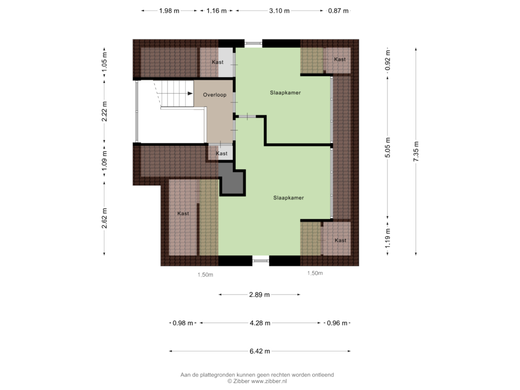 Bekijk plattegrond van Tweede Verdieping van Robert Kochlaan 4