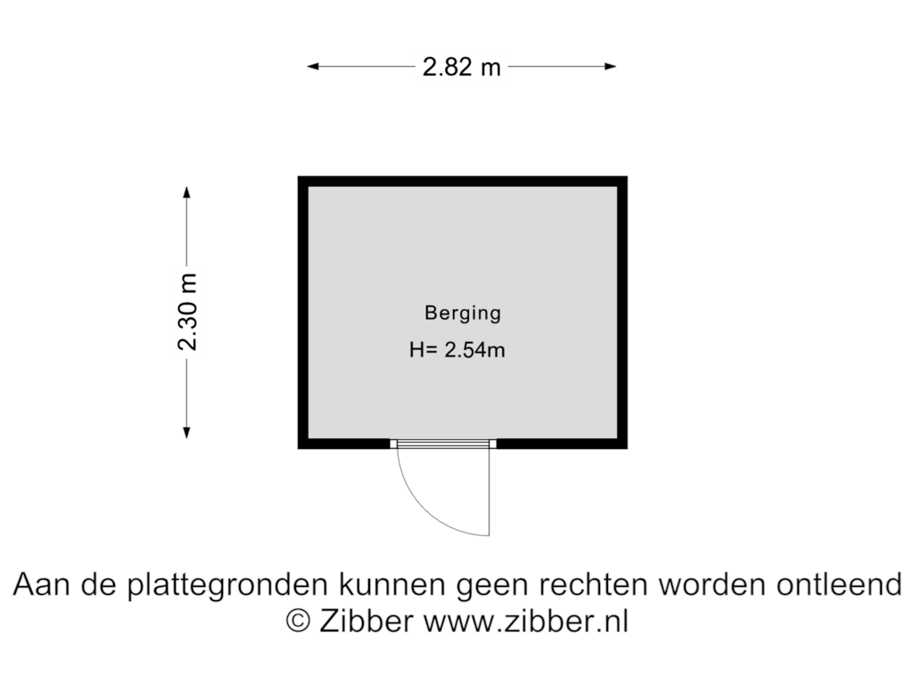 View floorplan of Berging of Cipreshout 54