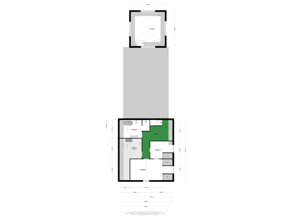 Bekijk plattegrond van Eerste Verdieping van Uiterdijk 4