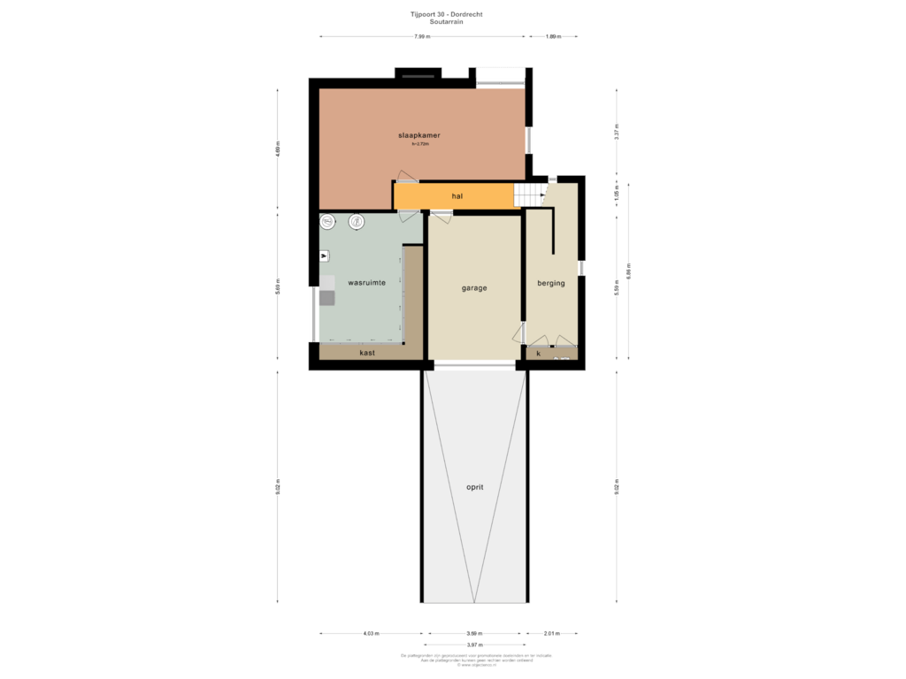 Bekijk plattegrond van Soutarrain van Tijpoort 30