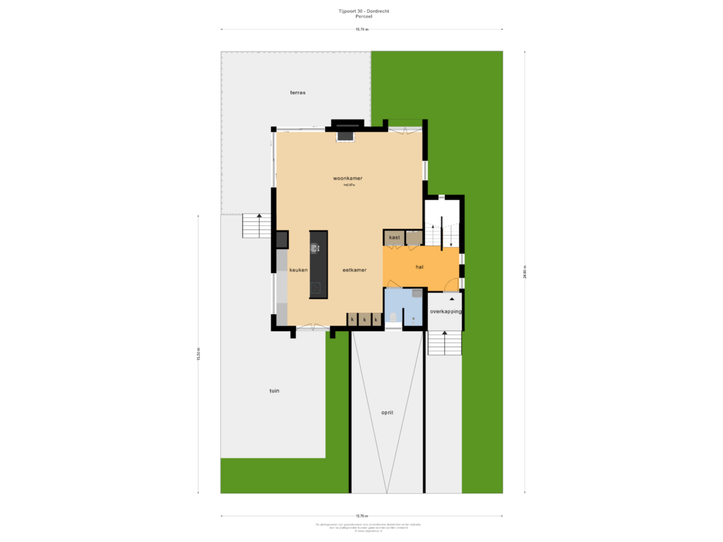 Bekijk plattegrond van Perceel van Tijpoort 30