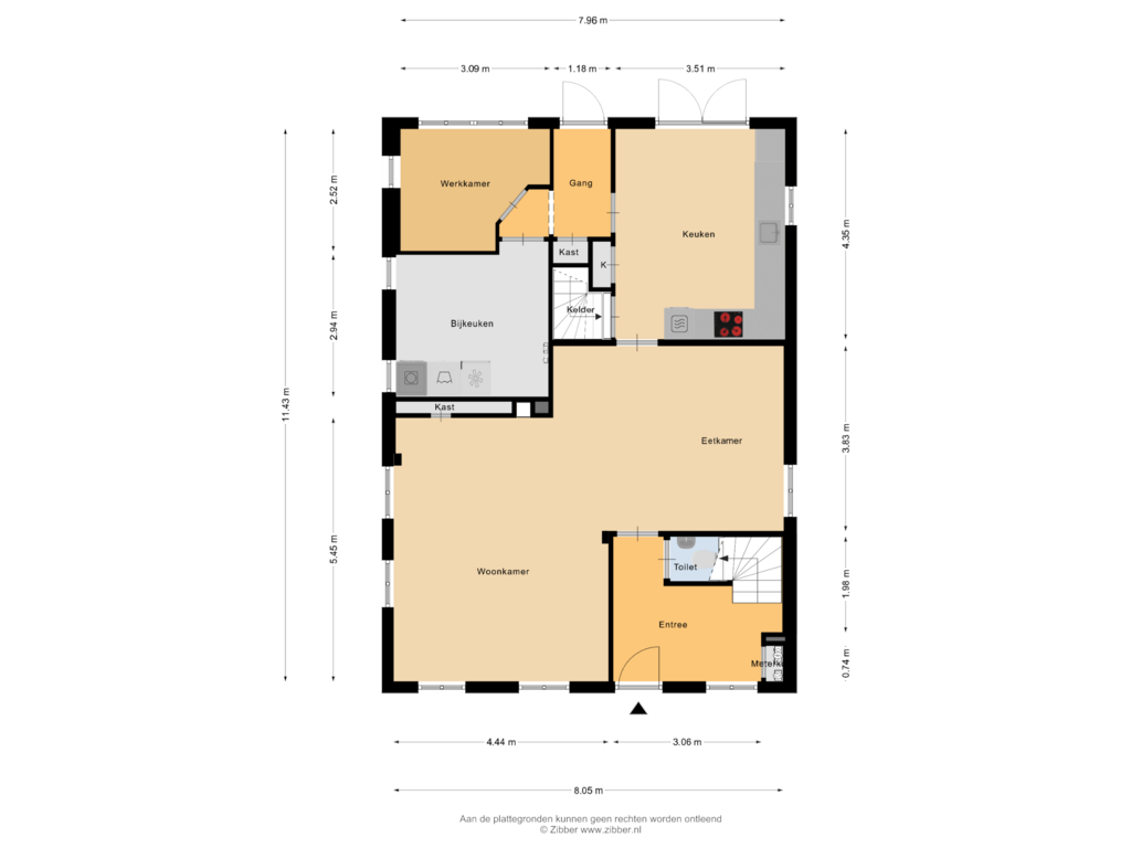 Bekijk plattegrond van Begane Grond van Grotestraat 26