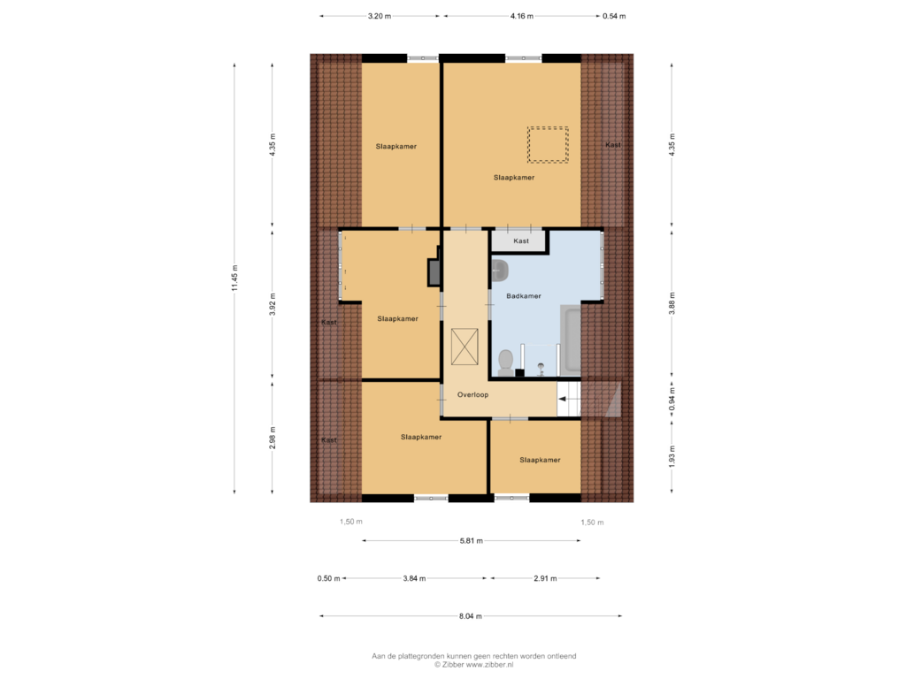 Bekijk plattegrond van Eerste Verdieping van Grotestraat 26