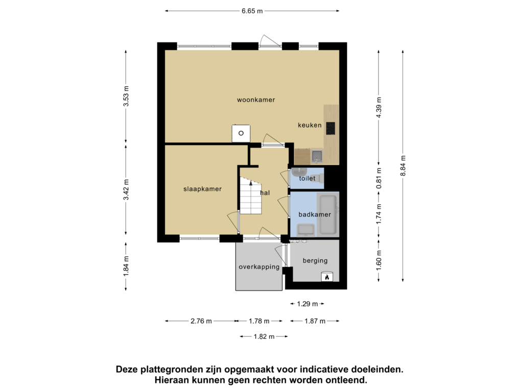 View floorplan of Begane grond of Randweg 21-A67