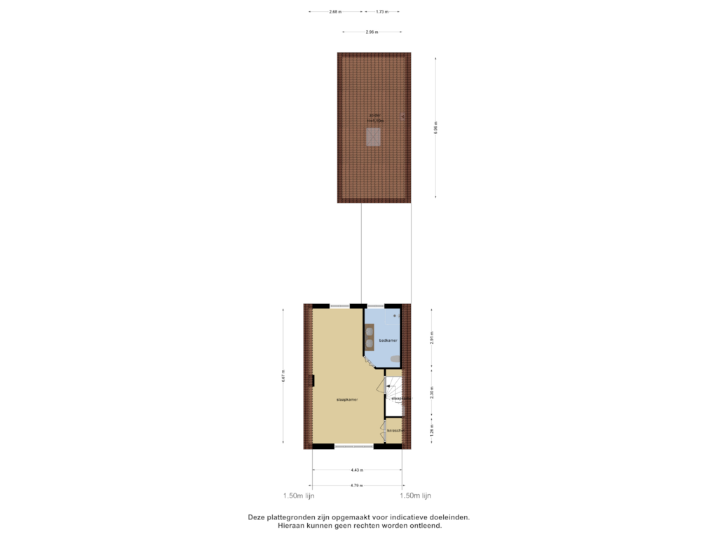 View floorplan of Eerste Verdieping of Baandijk 11