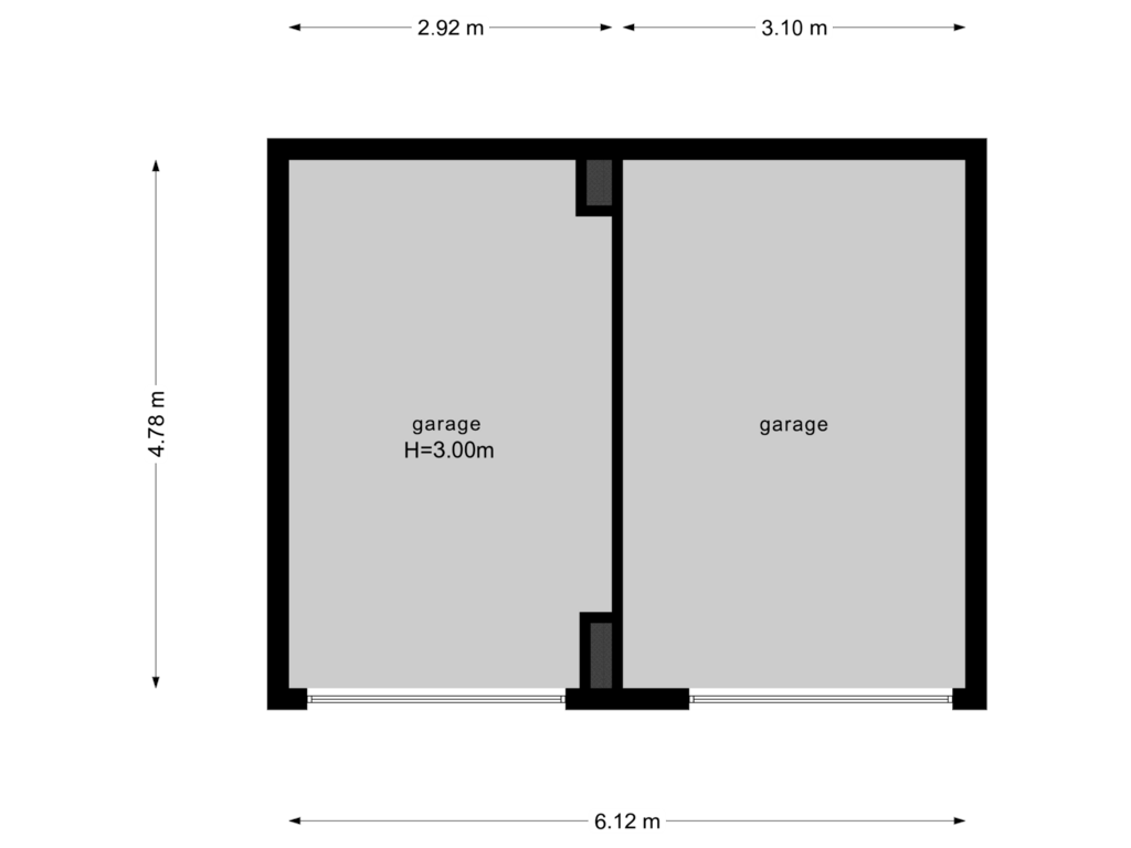 View floorplan of Garage of Brouwerijstraat 9