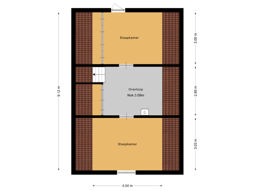 Bekijk plattegrond van 1e verdieping van Emmalaan 99