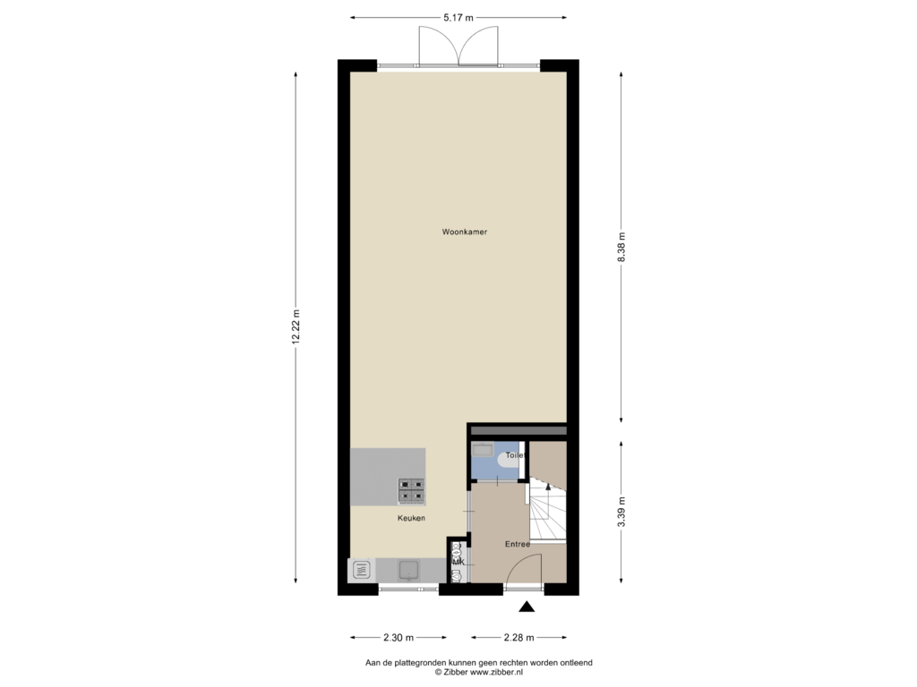 View floorplan of Begane Grond of Drakensteyn 28