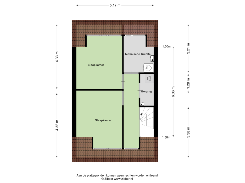 View floorplan of Tweede Verdieping of Drakensteyn 28