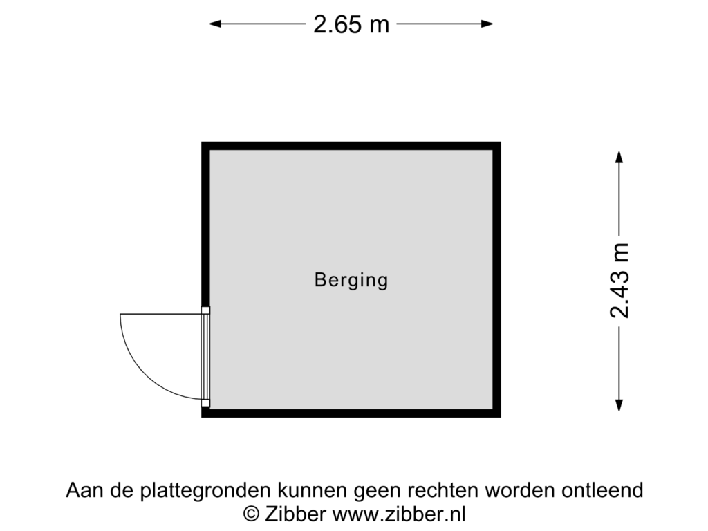 View floorplan of Berging of Drakensteyn 28