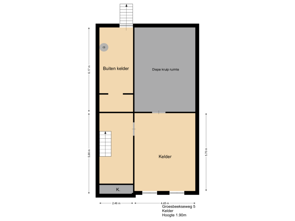 View floorplan of Floor 3 of Groesbeekseweg 5